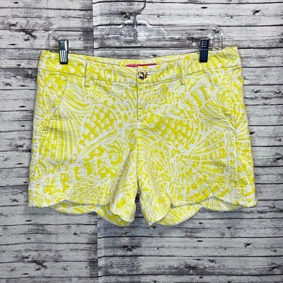 Lilly Pulitzer Palmita Stretch Shorts Sea Cups - Picture 1 of 11